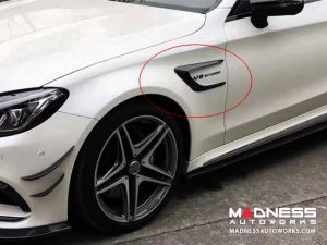 Mercedes-Benz C-Class W205 C63 Front Fender Vents - Carbon Fiber